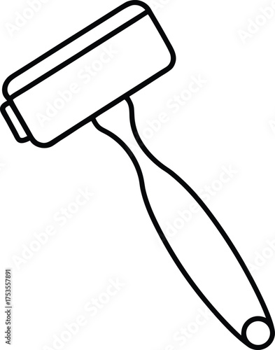 Lint Remover Line Art Transparent Background