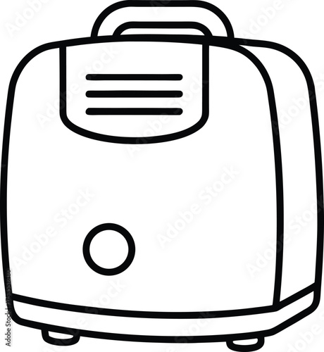 Portable Dehumidifier Line Art Transparent Background