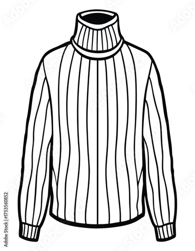 Vector illustration of coat sweater and jacket on mannequin