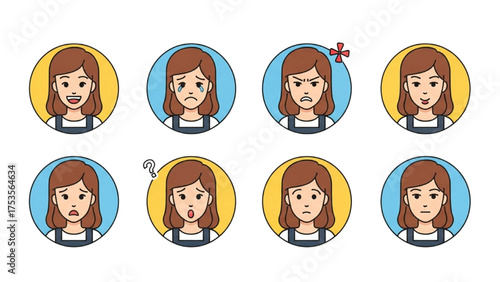 Diverse Emotion Collection Expressions of Human Feelings in Illustrated Portraits
