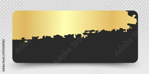 Gift voucher or gift certificate with golden vip design holiday sales, and premium product