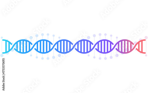 Dna icon on white background