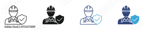 Work safety icon set, for Workplace, Security, Protection, and Industrial Safety , vector illustration, 