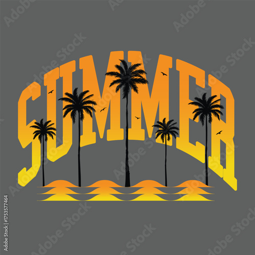 summer beach sunshine vector print design artwork,. Vintage Retro Style Beach Surfer Summer Paradise.