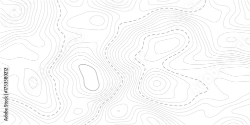 Topographic map background. Geographic line map with elevation assignments. Contour background geographic grid. Vector illustration.Seamless Light topographic topo contour map background.
