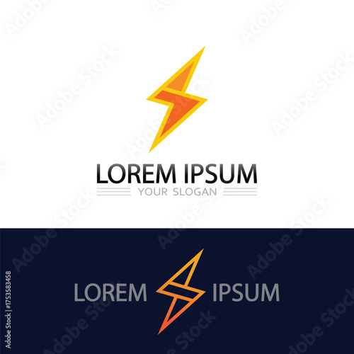 Free Download flash icon vector logo for technology, innovation, and fast digital communication - GFXLoad
