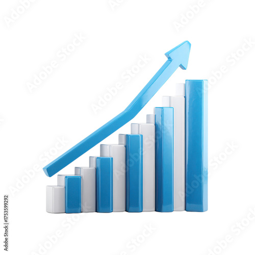 Blue bar graph with upward trend Free Download Blue bar graph with upward trend - GFXLoad