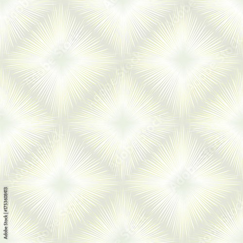 Seamless pattern with bright beams star shape motif. Stylish abstract geometric lines texture for web, business and fabric design