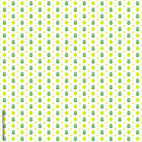 Geometric Floral Motif Pattern