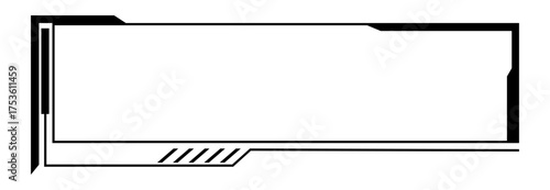 A sleek, minimalistic streamer window interface ideal for online broadcasting and streaming applications.
