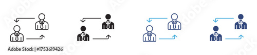Business To Business icon  set , B2B icon , vector illustration, 