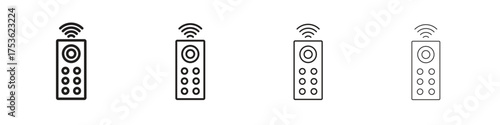 Remote control icon outline vector. outline icons collection.