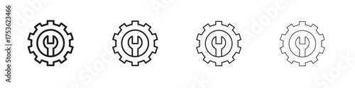 Project Development icon outline vector. outline icons collection.