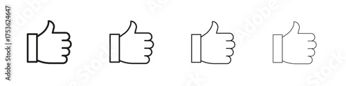 Like icon outline vector. outline icons collection.