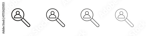 Hiring icon outline vector. outline icons collection.