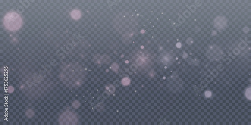 Bokeh white abstract glow light glitter PNG, bright shimmer PNG for holiday magic. Overlay decoration on transparent background adds elegance to party and winter themes.