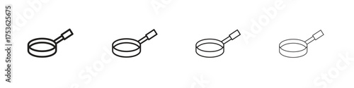 Frying pan icon outline vector. outline icons collection.