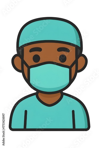 Surgeon with surgical cap 2