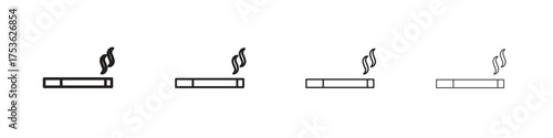Cigarette icon outline vector. outline icons collection.