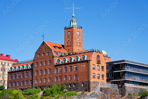 The Navigation school building on Kvarnberget in central Gothenburg, Sweden, sunny day