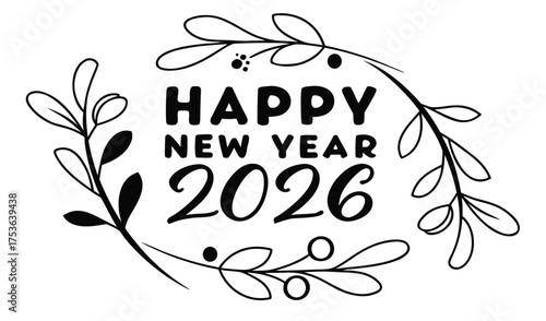 Embrace the Classic Happy New Year 2026 with Timeless Wishes, Floral Frames, and Joyful Beginnings!