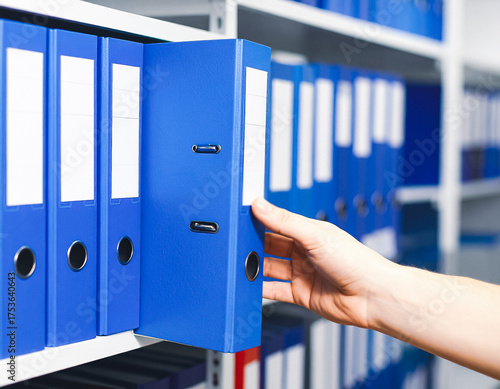 Segregatory archiwum dokumenty w biurze