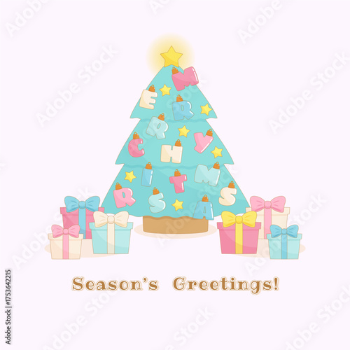 soft christmas season greeting