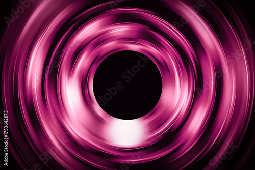 Abstract pink concentric circles with light effects
