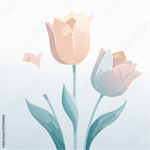 Tulpen in Creme und Rosé – klassisch und stilvoll