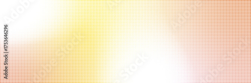 Bitmap gradation pixel backdrop with a dot pattern. Yellow 8-bit abstract glitch effect with a Y2K dither. Retro pattern background
