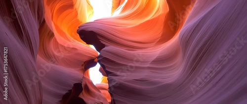 Mystical Canyon Passage: Ethereal Light and Shadow Play in Antelope Canyon-inspired Landscape
