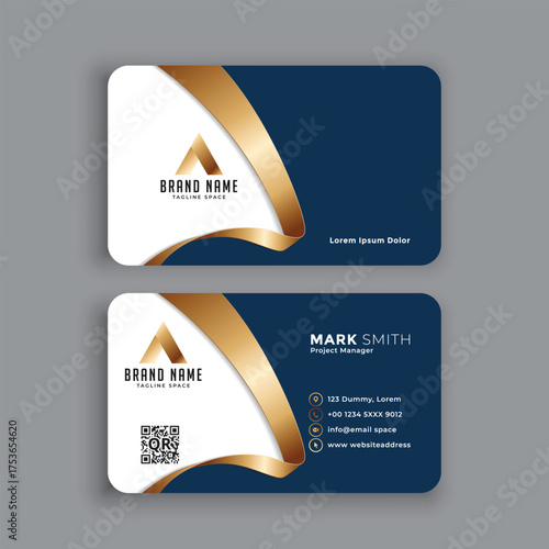 MODERN BUSINESS CARD WITH BACK TO BACK