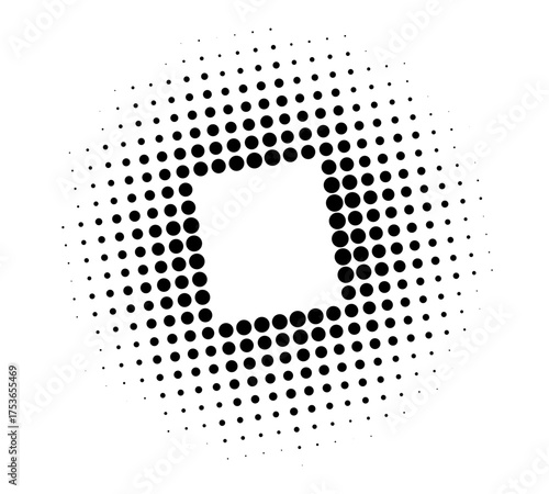 Dynamic pop art arrow featuring a classic halftone pattern. perfect for vibrant and creative designs.