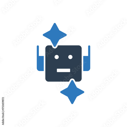 AI Robot Assistant Icon