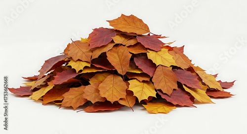 Autumn warm tone leaves for eco decoration