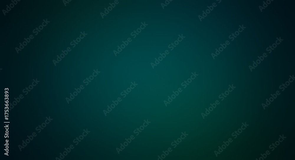 Obraz premium Abstract dark teal and green gradient background with subtle texture and soft light