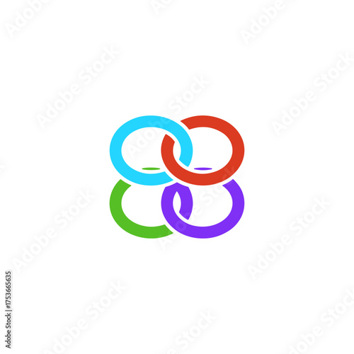 Layers icon logo flat vector design