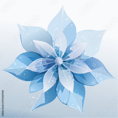 Kristallblüte – Eisfarben und Lichtreflexe