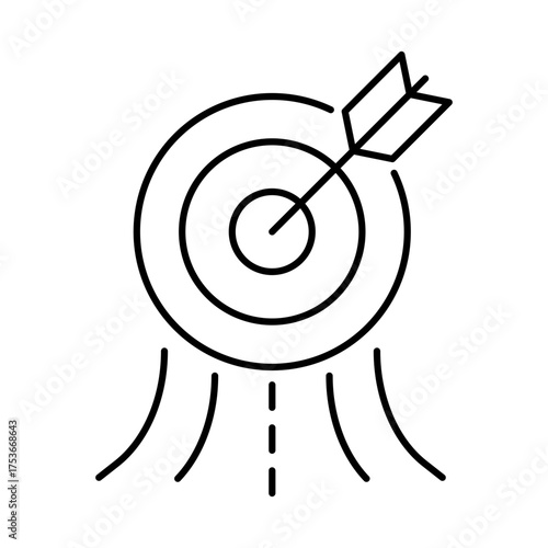 Goal Seeker Icon, AI goal achievement, AI-driven goals, Goal-setting algorithms, Target-oriented AI systems, and AI task completion. Vector illustration.