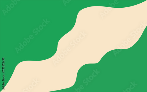vector illustration of a hand holding a green leaf