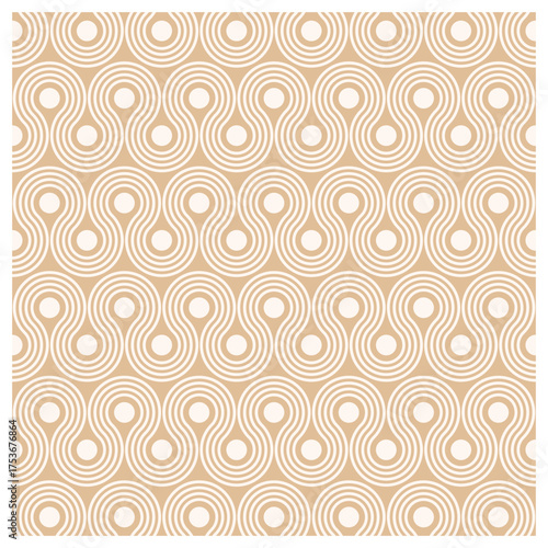 seamless pattern with line circles