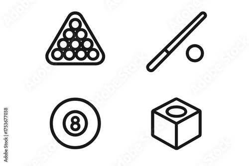 Engaging elements of a billiard game in a cozy recreational space during daytime