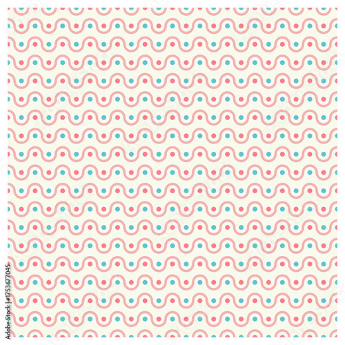 seamless pattern with pink dot