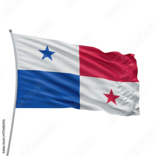 Free Download Waving flag of panama national symbol flying in the wind a proud patriotic display - GFXLoad