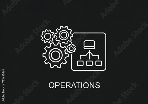 Business operations management: optimizing processes and workflow efficiency.