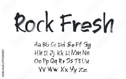 Graffiti vector typeface with grunge street art letters in modern skater style. Energetic youthful typography, marker drawn alphabet and punctuation for quotes, prints, t-shirts and vintage designs.