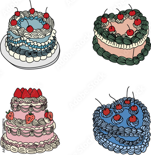 Pasteles vintage