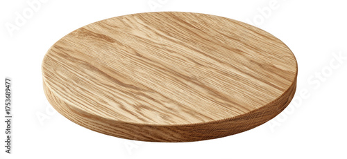 Circular wooden surface