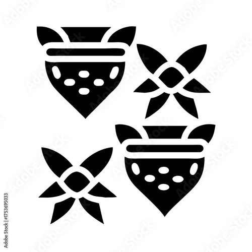 Vector art of collection of bandana, a versatile accessory for fashion and protection