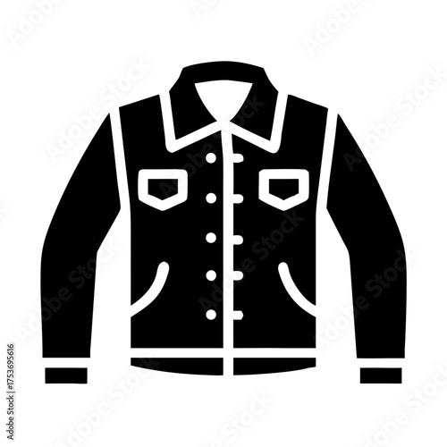 Illustration of a denim jacket, , a classic and versatile fashion item